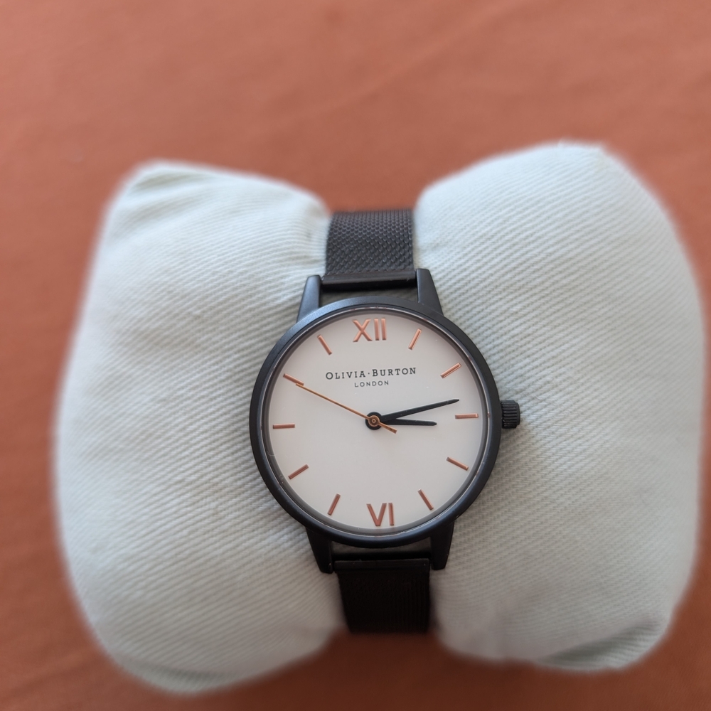 Olivia Burton Black and White Watch